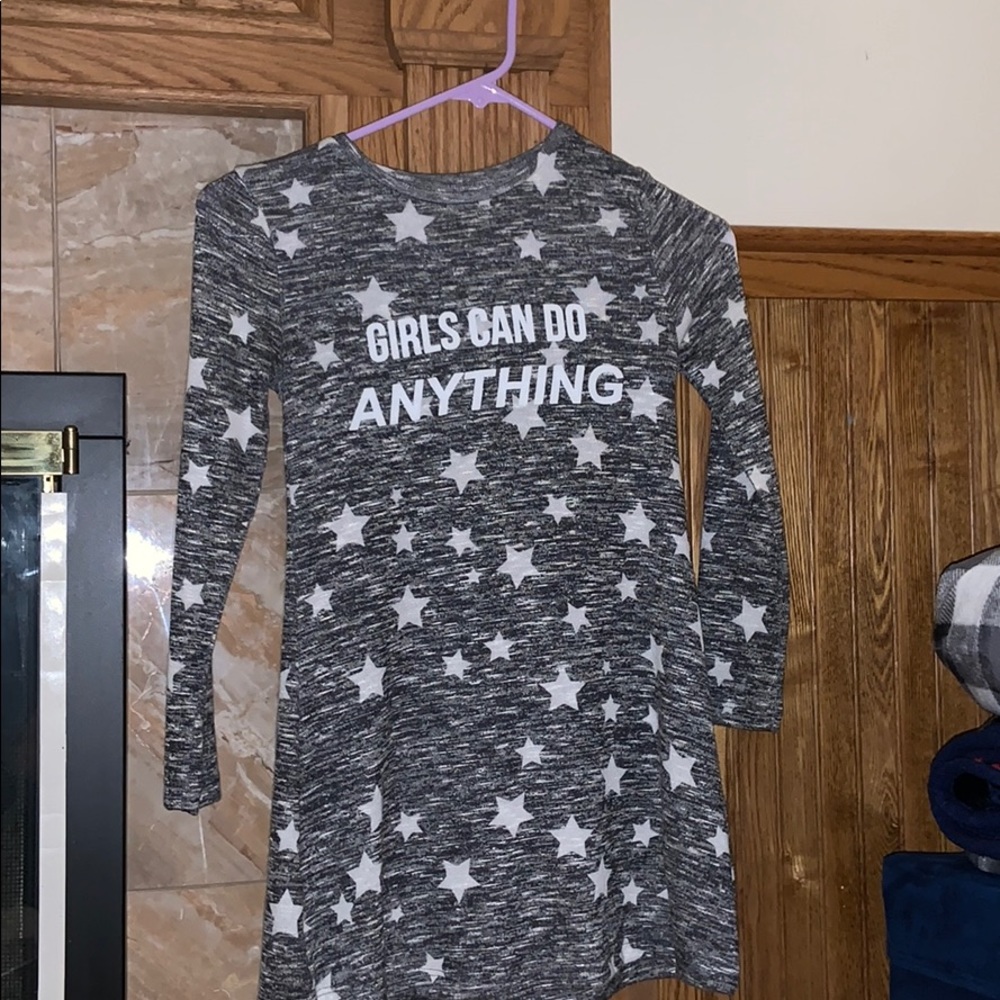 Girls GIRLS CAN DO ANYTHING dress